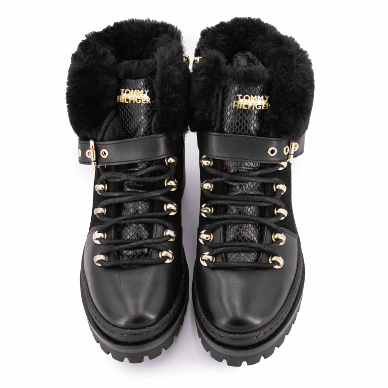 bottine noir tommy hilfiger