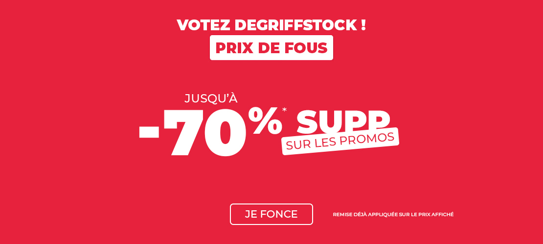 -70% SUPP sur les promos