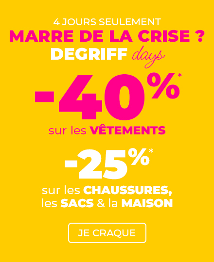 Degriffdays -40% sur les nouveautés