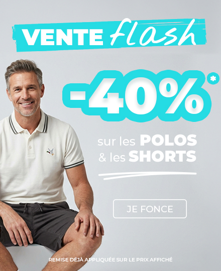 Polos et Bermudas -40%