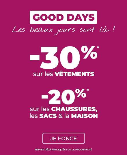 -30% sur les vêtements