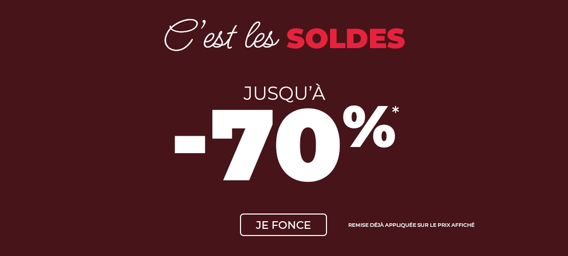 Promos jusqu'à -70%