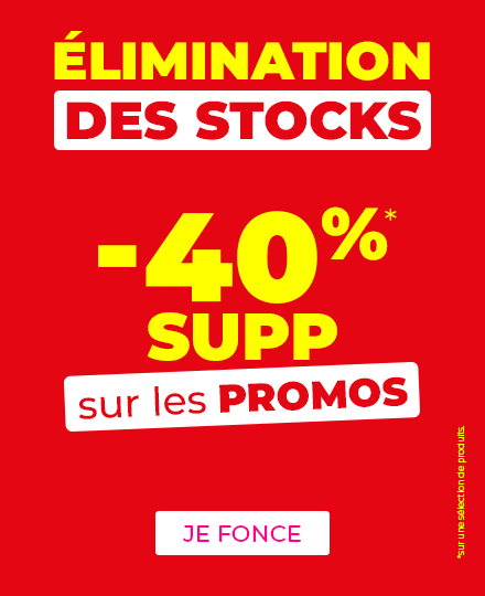 -40% supp sur les promos