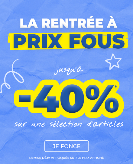 SOLDES -50% supp. sur les soldes*