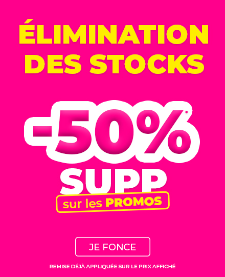 SOLDES -50% supp. sur les soldes*
