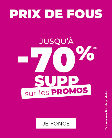 -70% supp sur les promos