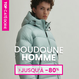 doudoune homme jusqu'à 80% en promo