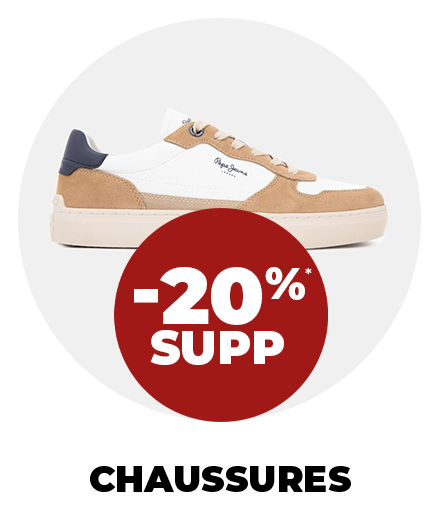 -20% SUPP sur les chaussures