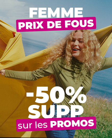 Femme -50% SUPP
