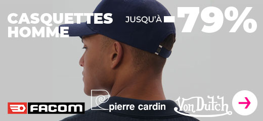casquette jusqu'à -79%