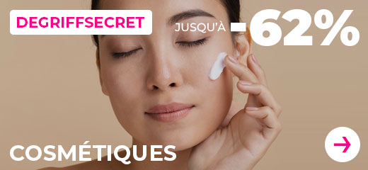 Cosmétiques jusqu'à -62%