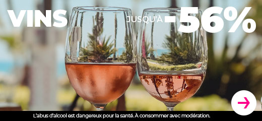 Vins jusqu'à -56%